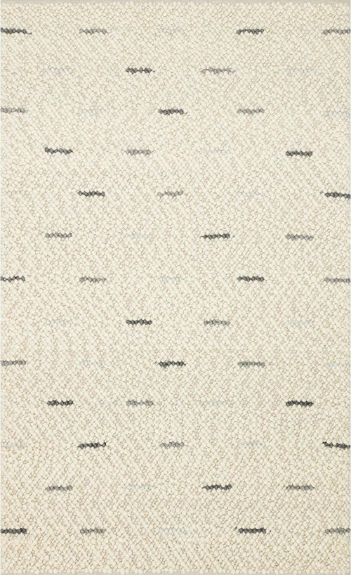 Jade JD 06 Antrasit Grey Naturel Kazak Örgü Desenli El Dokuma Örgü Halı