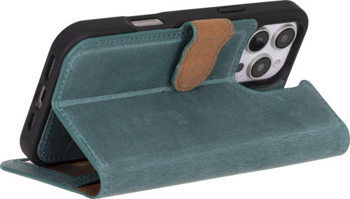 iPhone 16 Pro Uyumlu Mıknatıslı Çıkarılabilir Deri Cüzdan Kılıf – MagSafe Destekli, Kartlıklı, Standlı Premium Telefon Kılıfı