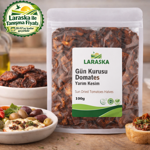 Güneşte Kurutulmuş Domates Yarım Kesim 100g Sun Dried Tomatoes Halves