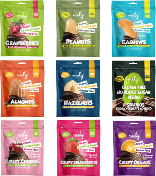 Glütensiz Şeker İlavesiz Vegan Çikolata - Karma Atıştırmalık Paketi 50 gr X 9 Adet