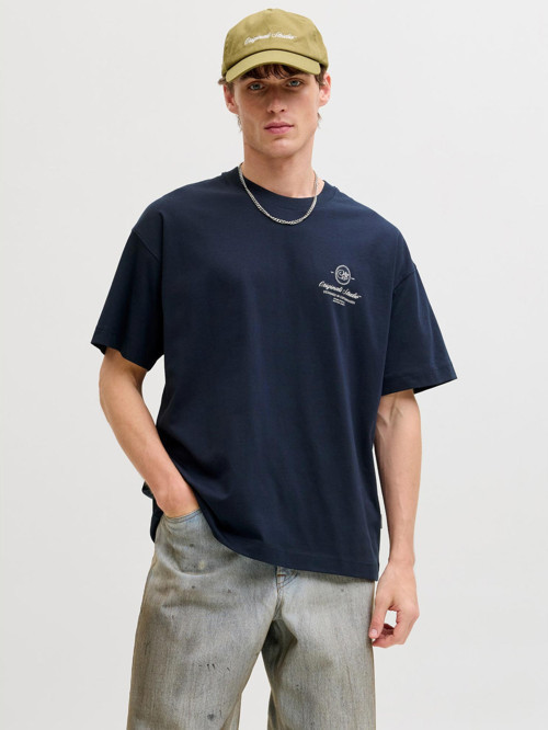 Jack & Jones Niagara Erkek Lacivert Tişört (12293422-SKYC)