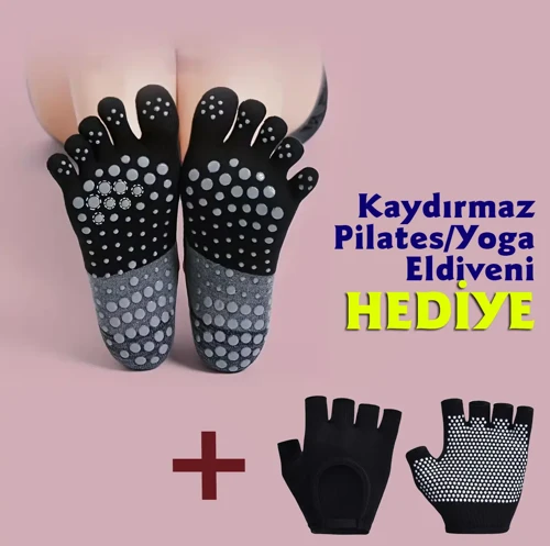 Parmaklı Yoga/Pilates Çorabı (Kaydırmaz)
