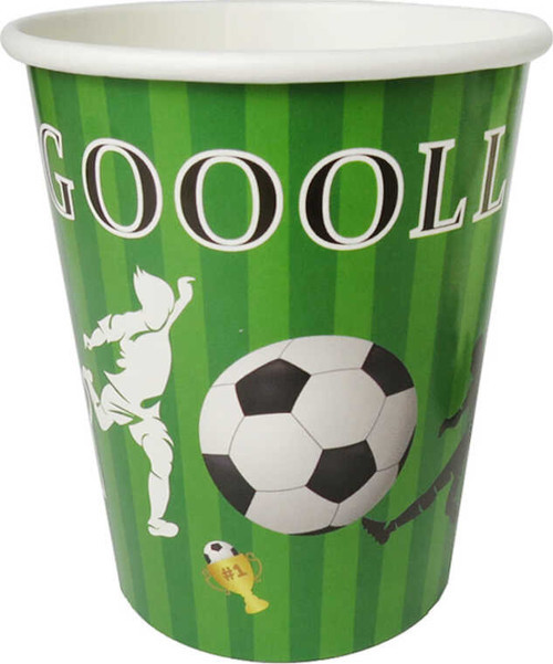 BARDAK KARTON FUTBOL GOOOLL 8OZ 8 ADET
