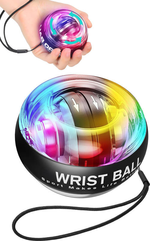 Güç Topu Gyro Ball El Bilek Egzersiz Topu Wrist Ball Otomatik Jiroskop Kol Kuvvet Spor Ekipmanı