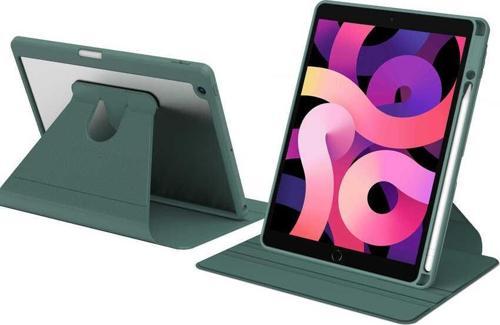 Apple iPad 10.2 2021 (9.Nesil) Uyumlu 360° Dönebilen Standlı Nayn Tablet Kılıfı İnce ve Fit