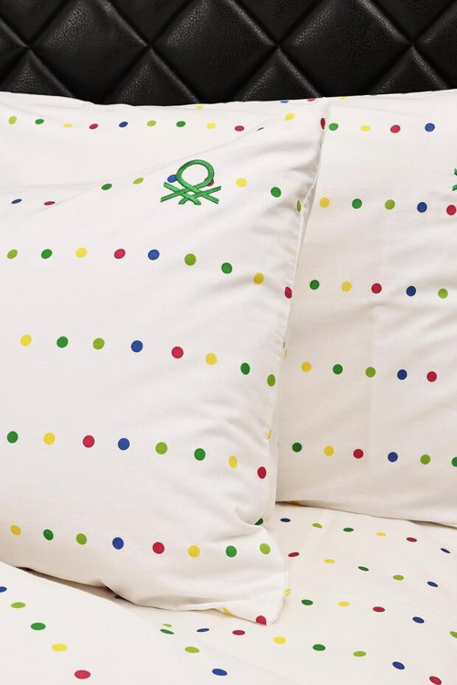 Home Renkli Puantiye Tek Kişilik Ranforce Nevresim Seti