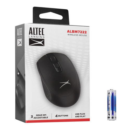 Albm7222, Siyah, 2.4ghz Usb, 1200dpı, Kablosuz Optik Mouse