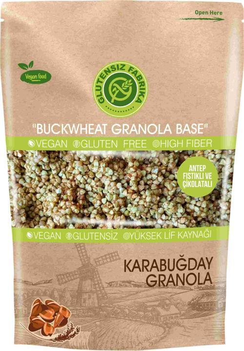 YULAF & KARABUĞDAY GRANOLA 300 GR (ANTEP FISTIKLI VE ÇİKOLATALI)