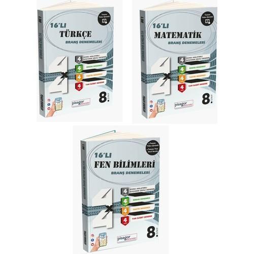 Zeka Küpü Yayınları Pisagor 16’lı Türkçe, Matematik, Fen Bilimleri Branş Denemeleri