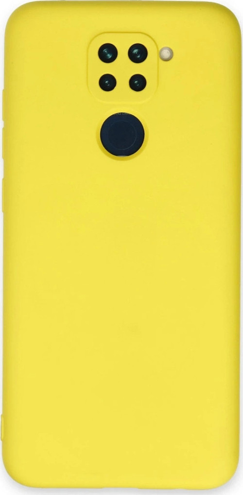 Xiaomi Redmi Note 9 Kılıf Nano İçi Kadife Silikon - Sarı