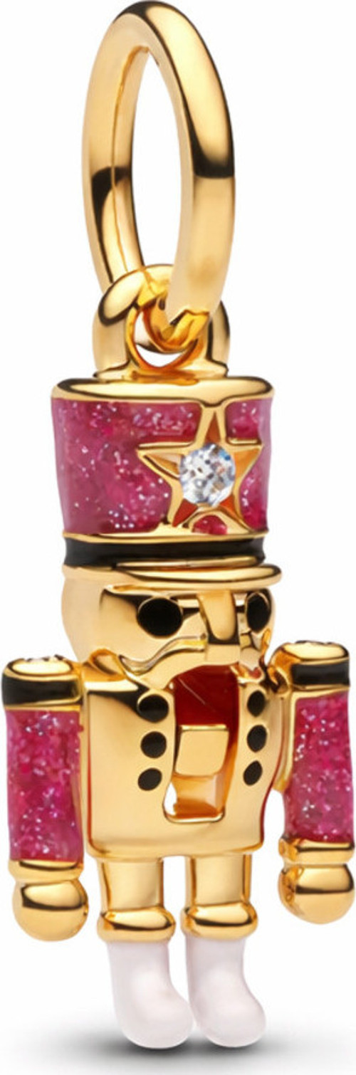 Gold Kırmızı Hareketli Fındıkkıran Charm