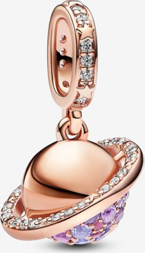 Gezegen Satürn Köpüklü Sallantılı Charm S925