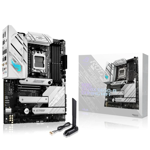ROG STRIX B650-A GAMING WIFI, 4xDDR5, 3x M2, HDMI, DP, 2xType-C, Wi-Fi 6E, Bluetooth v5.2, AMD Ryzen 7000 Serisi, A