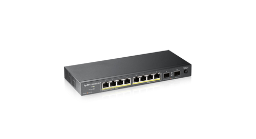 GS1100-10HP 8 PORT GIGABIT+2 SFP POE SWITCH