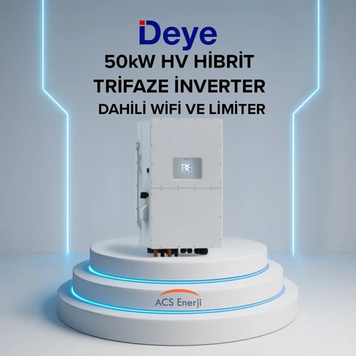 Deye 50kw Hibrit Trifaze İnvertör Hv