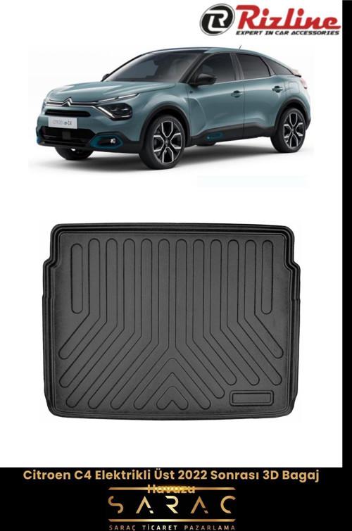 Citroen C4 Elektrikli 2023 Model Üst 3D Bagaj Havuzu