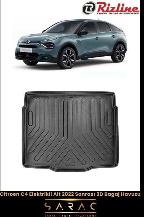 Citroen C4 Elektrikli 2024 Model Alt 3D Bagaj Havuzu