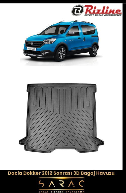 Dacia Dokker 2021 Model 3D Bagaj Havuzu