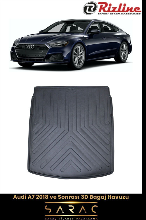 Audi A7 Sedan 2022 Model 3D Bagaj Havuzu