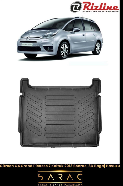 Citroen C4 Grand Picasso 7 Koltuklu 2008 Model 3D Bagaj Havuzu