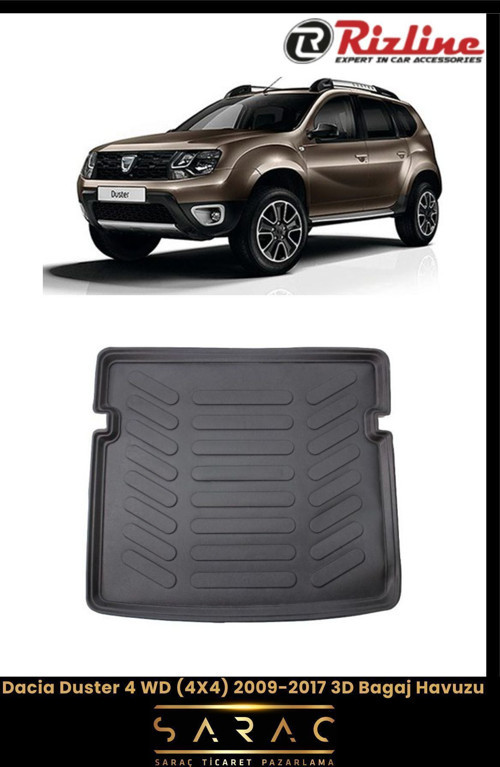 Dacia Duster 4 Wd (4X4) 2009-2017 3D Bagaj Havuzu