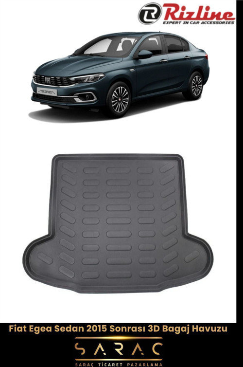 Fiat Egea Sedan 2021 Model 3D Bagaj Havuzu