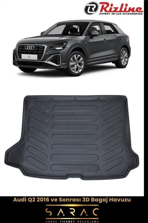 Audi Q2 2021 Model Üst 3D Bagaj Havuzu