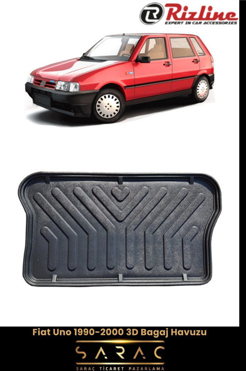 Fiat Uno 1990 Model 3D Bagaj Havuzu