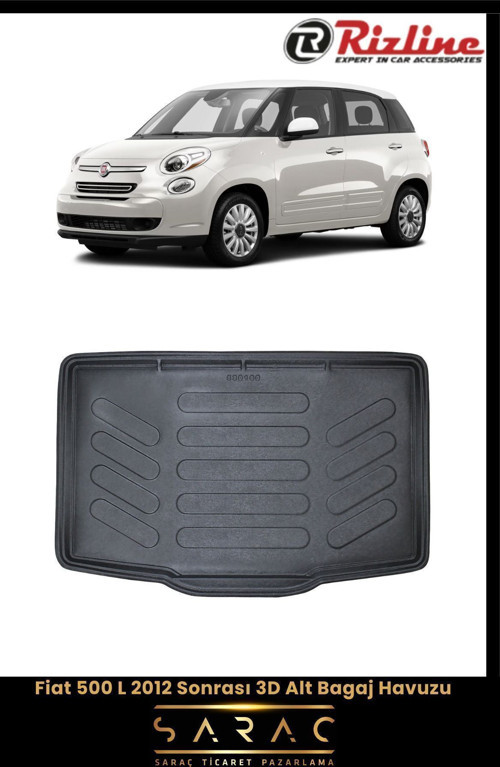 Fiat 500L 2021 Model Alt 3D Bagaj Havuzu