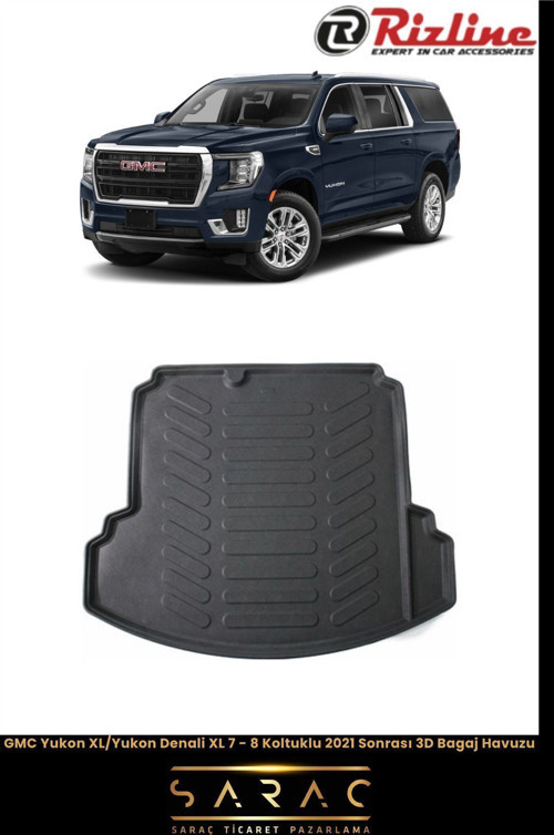 Gmc Yukon/Xl Denali 7-8 Koltuk 2022 Model 3D Bagaj Havuzu