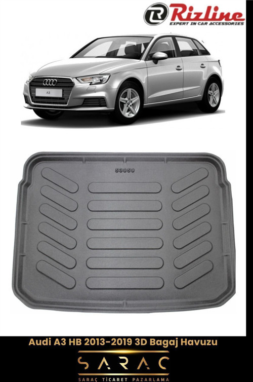 Audi A3 Hatchback 2018 Model 3D Bagaj Havuzu