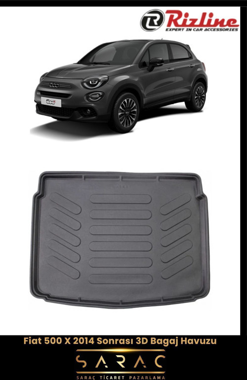 Fiat 500X 2019 Model Alt 3D Bagaj Havuzu