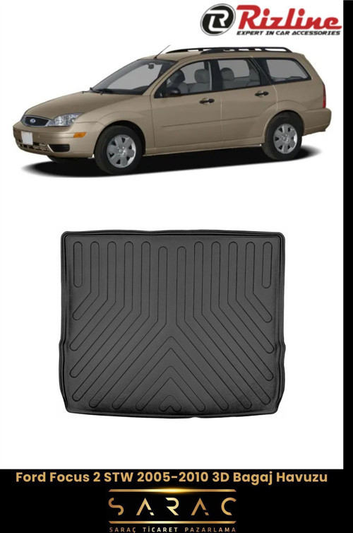 Ford Focus 2 Stw 2005-2010 3D Bagaj Havuzu