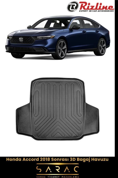 Honda Accord 2018 Sonrası 3D Bagaj Havuzu