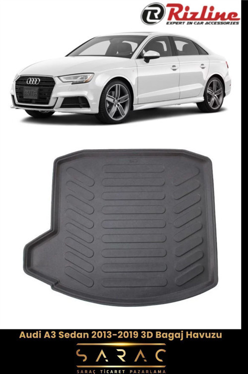 Audi A3 Sedan 2019 Model 3D Bagaj Havuzu