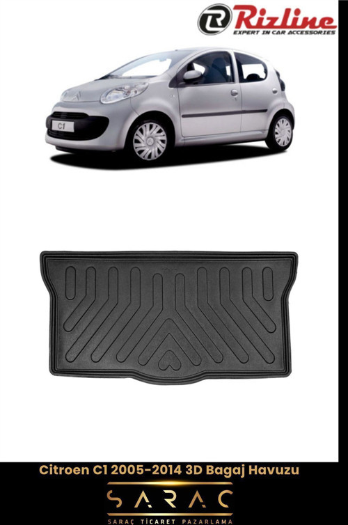 Citroen C1 2005 Model 3D Bagaj Havuzu
