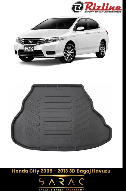 Honda City 2009 - 2013 3D Bagaj Havuzu