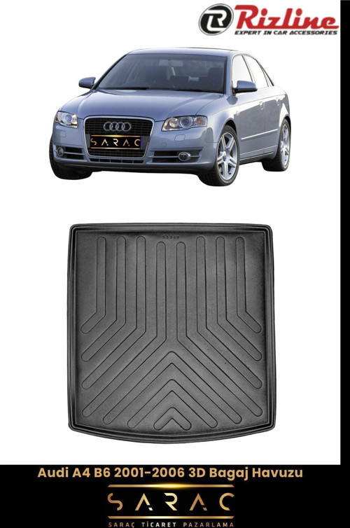 Audi A4 Sedan 2001 Model 3D Bagaj Havuzu