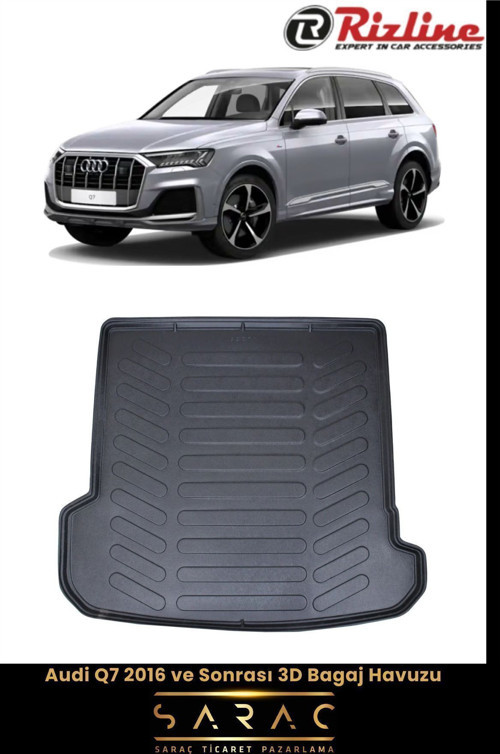 Audi Q7 2018 Model 3D Bagaj Havuzu