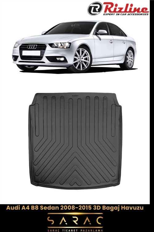 Audi A4 Sedan 2010 Model 3D Bagaj Havuzu