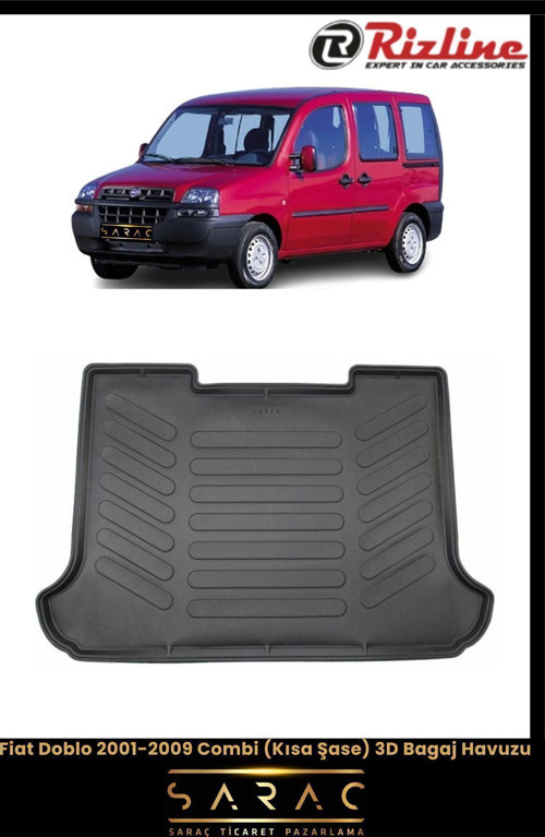 Fiat Doblo Combi 2003 Model 3D Bagaj Havuzu
