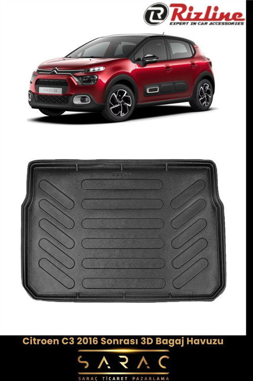 Citroen C3 2023 Model 3D Bagaj Havuzu