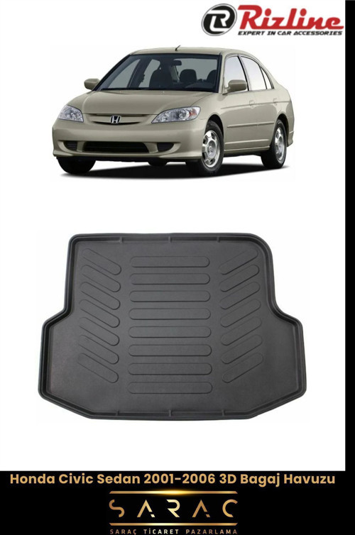 Honda Civic Sedan 2001 Model(Yeni Kasa) 3D Bagaj Havuzu