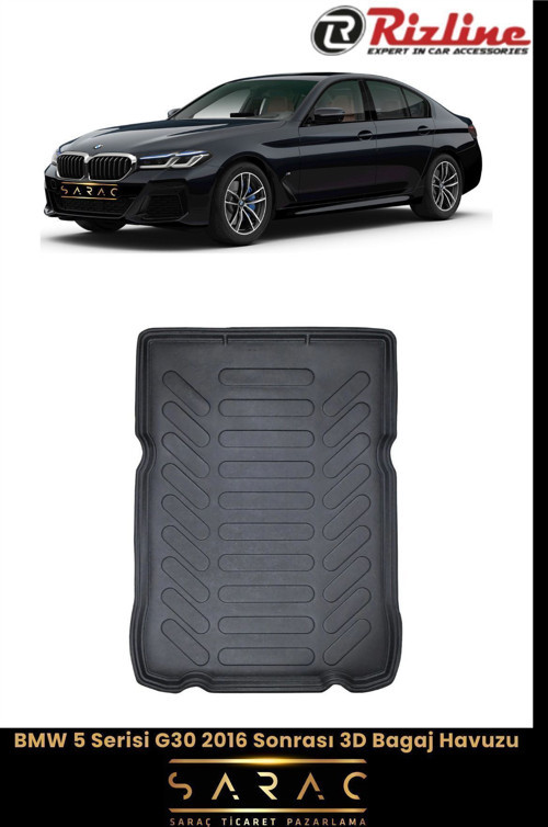 Bmw 5 Serisi Sedan G30 Benzin/Dizel 2018 Model 3D Bagaj Havuzu