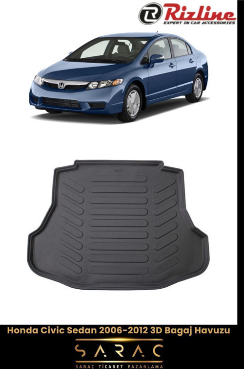 Honda Civic Sedan 2011 Model 3D Bagaj Havuzu