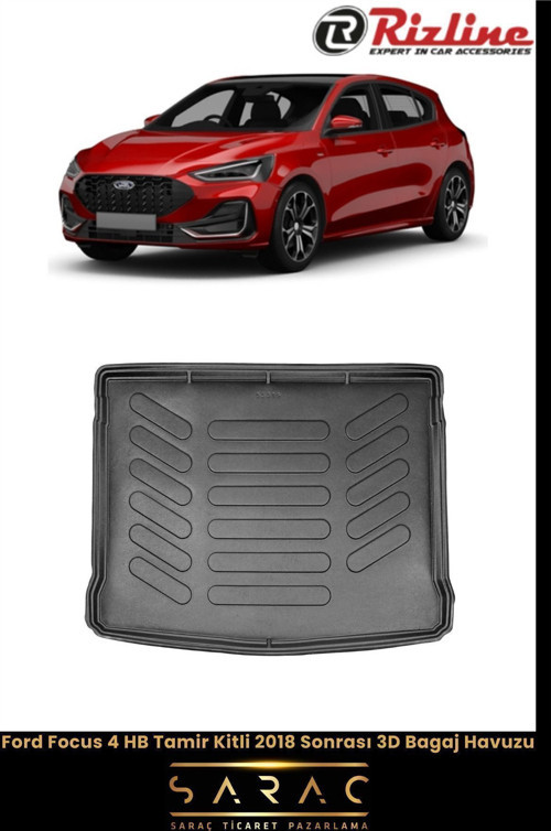 Ford Focus 4 Hb 2023 Model Tamir Kitli 3D Bagaj Havuzu