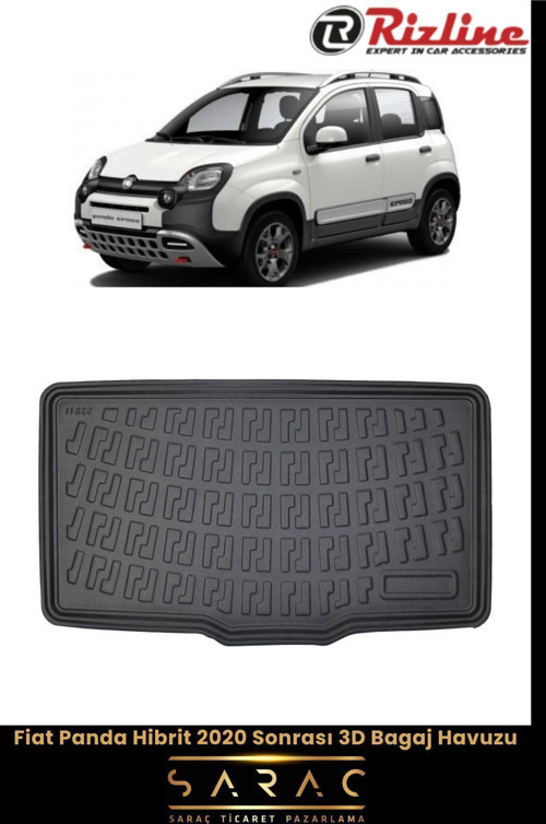 Fiat Panda Hibrit 2022 Model 3D Bagaj Havuzu