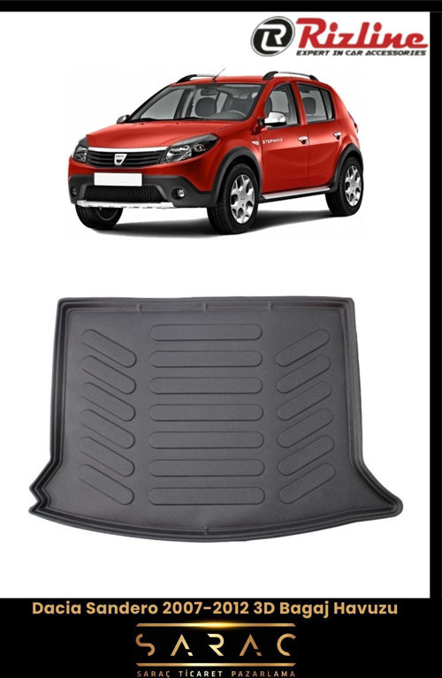 Dacia Sandero 2010 Model 3D Bagaj Havuzu