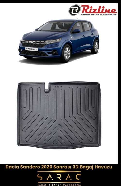 Dacia Sandero 2021 Model 3D Bagaj Havuzu