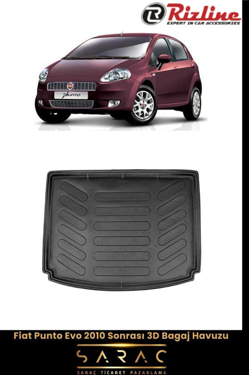 Fiat Punto 2020 Model 3D Bagaj Havuzu